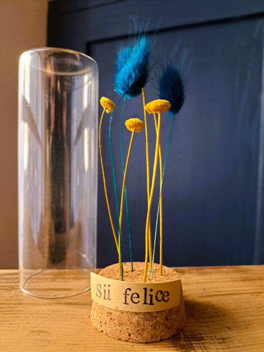 Messaggio Sottovetro "Sii felice"