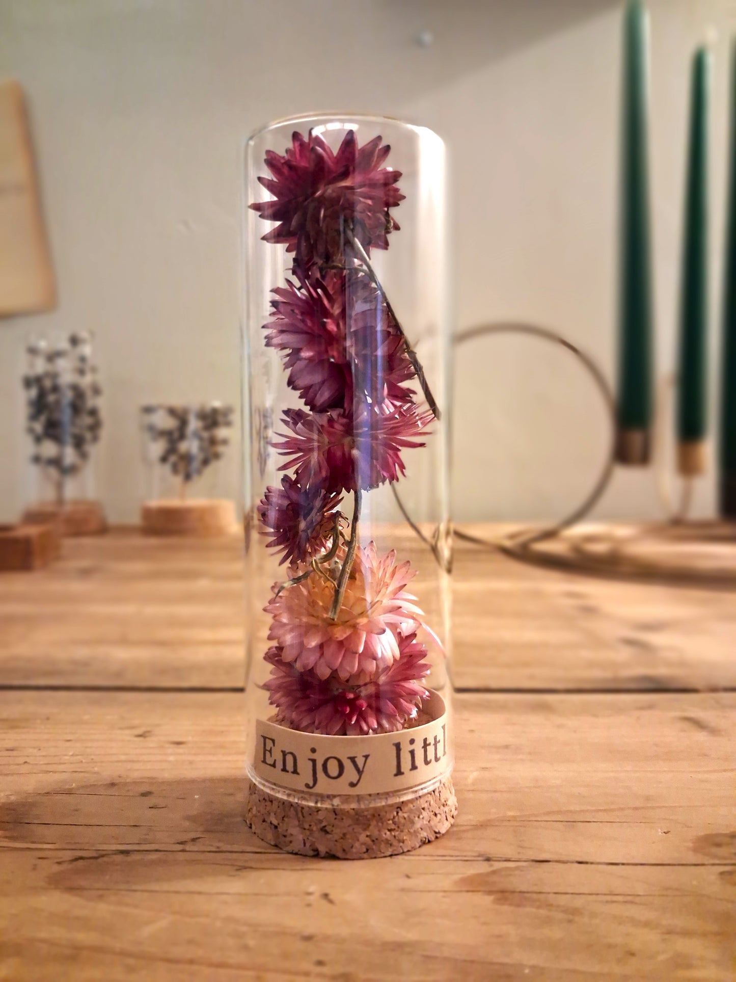 Messaggio Sottovetro "Enjoy the little things"